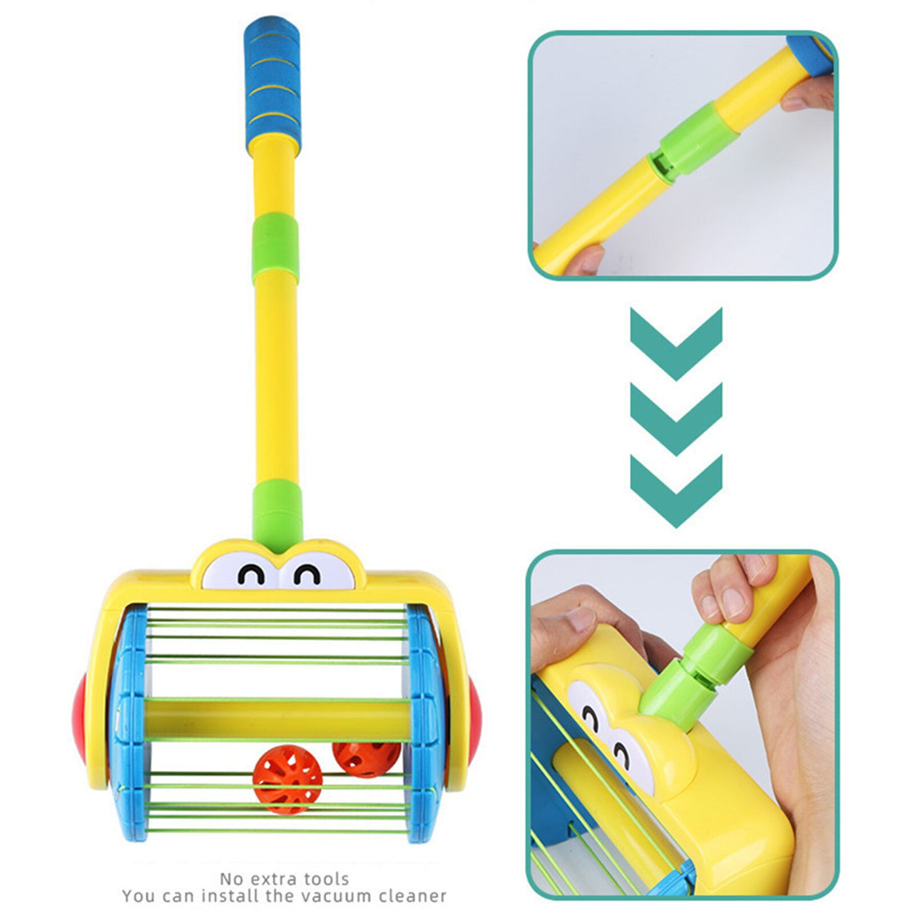 Push Cleaner Toy™ - Tee siivoamisesta juhlaa - Leikkipölynimuri