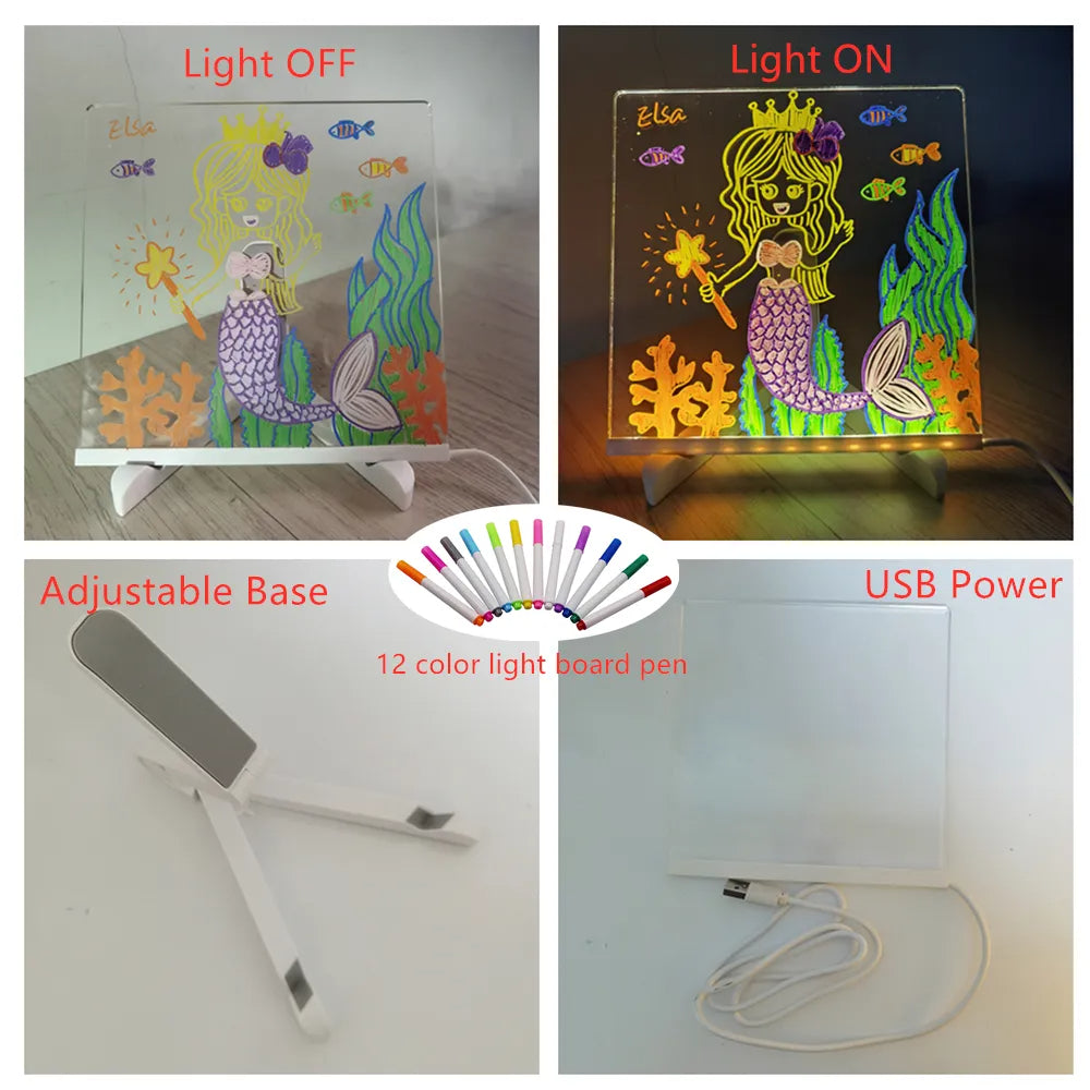 Drawing Light™ - Hohtavia tarinoita - Valaistu piirustustaulu