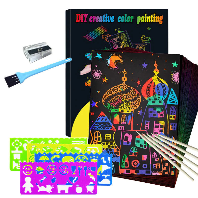 ColorBurst™ - Leikittele väreillä - Raaputuspaperi