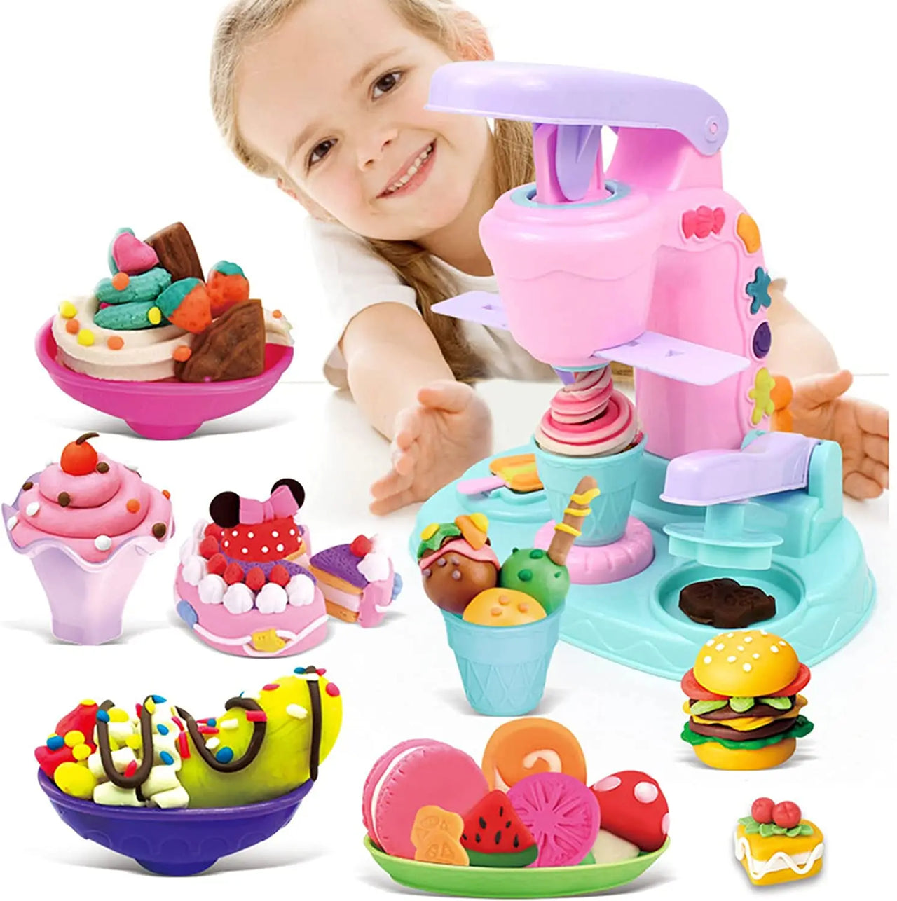 Ice Cream Clay Set™ - Viileitä luomuksia - Leikkijäätelökone