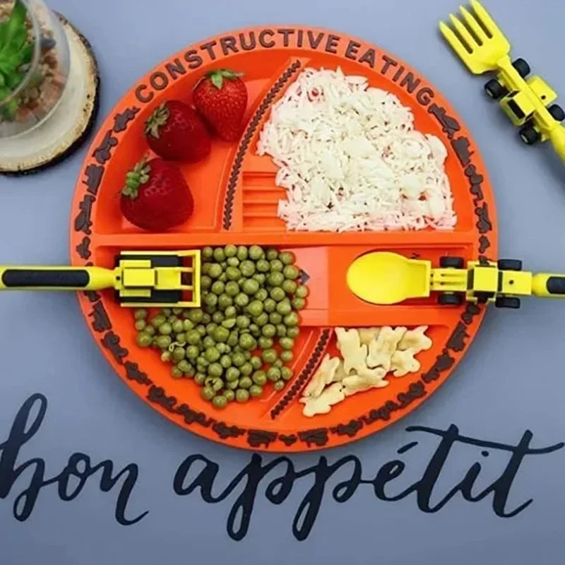 Construction Dinner Set™ - Ei enää kitinää ruokapöydässä - Luova ruokailuvälinesetti