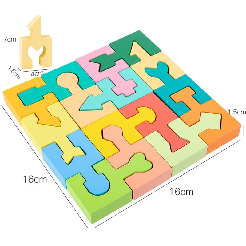 Woods™ - MasterMind Montessori Shape Puzzles - Montessori palapeli