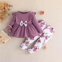 Thumbnail for Mini Fashion™ - Tyttöjen vauva-asu rusetilla