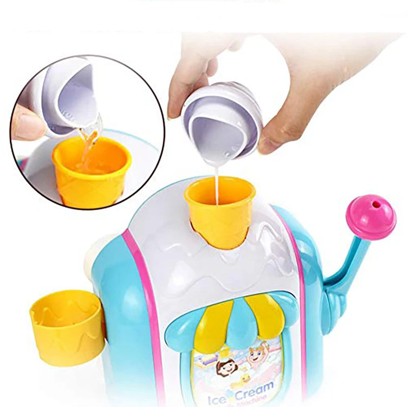 Ice Cream Bath Toy™ - Vaahtobileet - Kylpylelu saippuapumpulla