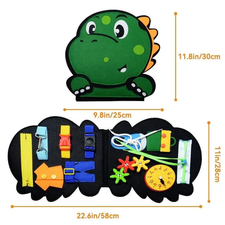Toddler Busy Board™ - Sensory Adventures - Dino-huopakirja