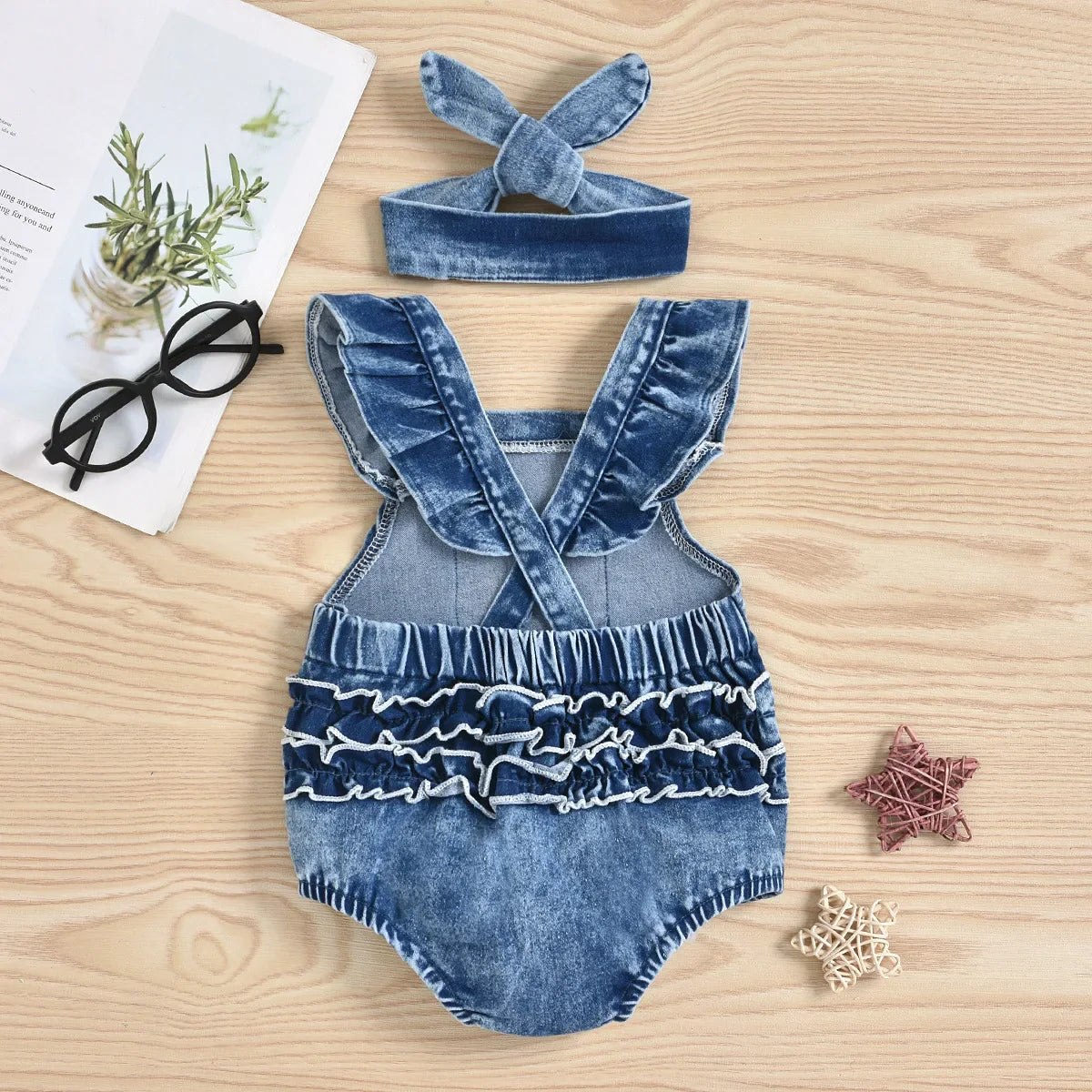 Mini Fashion™ - Söpö look - Vauvojen denim body