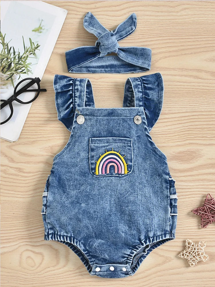 Mini Fashion™ - Söpö look - Vauvojen denim body