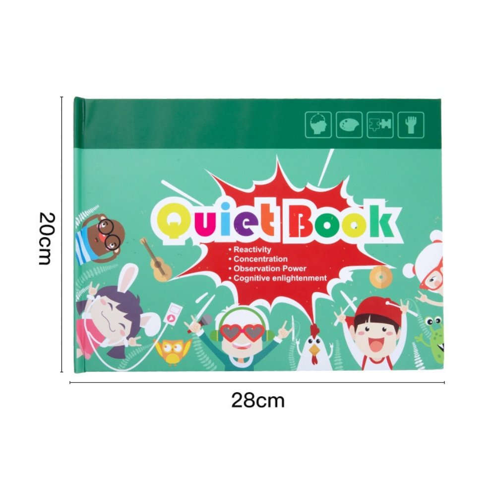 Quiet Book™ - Kehitä hienomotorisia taitoja - Oppimiskirja