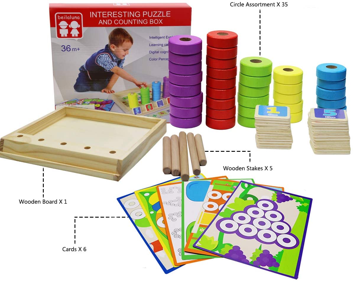 Woods™ | Hienomotoriset taidot - Montessori-numerotaulu